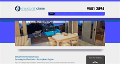 Desktop Screenshot of mandurahglass.com.au